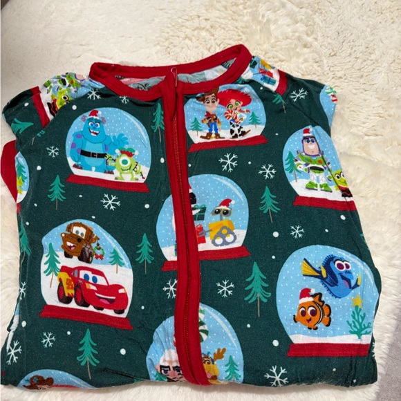 Little Sleepies Green and Red Kids Pajama Set